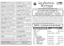 PMU du Dimanche 23 Oct 2016