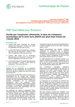 News Release - Markit Economics