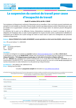 27.10.2016 - suspension du