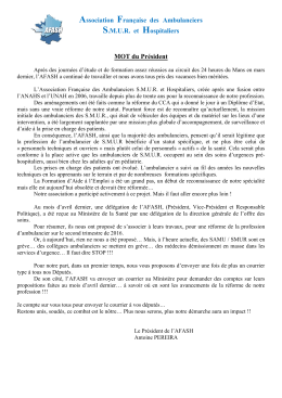mot du president