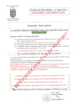 Page 1 VILLE DE AMOLSHETAM FOIRE DE MOLSHEIM &ndash; 1&deg; MAI