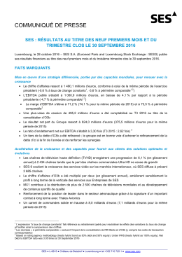 communiqué de presse