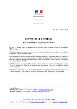 Communiqu&eacute; de la pr&eacute;fecture du Tarn