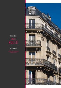 Télécharger la brochure - Résidence Croix Rouge