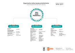 Organisation pôles équipe présidentielle 2016 -2017