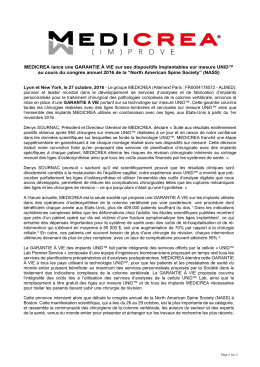 Téléchargez le communiqué de presse