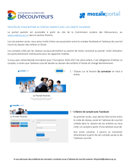 Facebook - Commission scolaire des Découvreurs