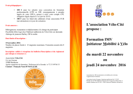 T&eacute;l&eacute;charger la plaquette de formation