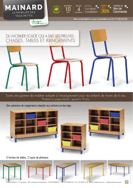 Mainard, le mobilier des tous petits