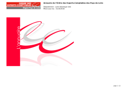 Annuaire Ordre des Experts Comptables de Pays de Loire