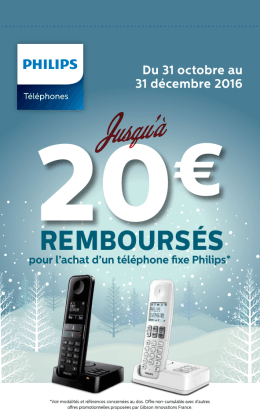 Multimédia et Téléphonie - Téléphone Philips D2302W/FR