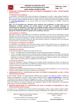 Audit de Systèmes de Management iso 19011 - Option SMQ