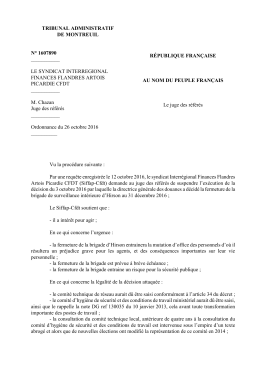 Référé TA Montreuil sur Hirson