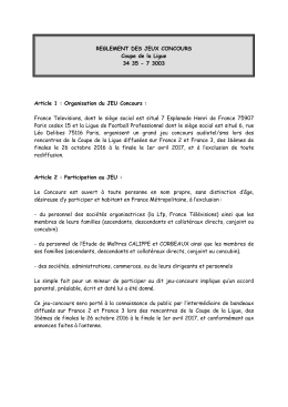 règlement cdll 2016 -2017