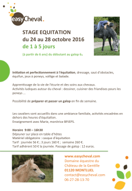 d`infos - easyCheval