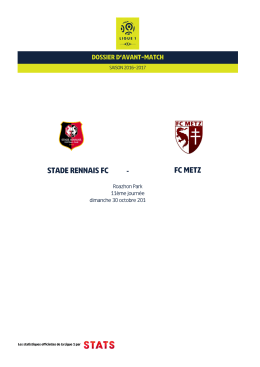 Dossier d`avant-match