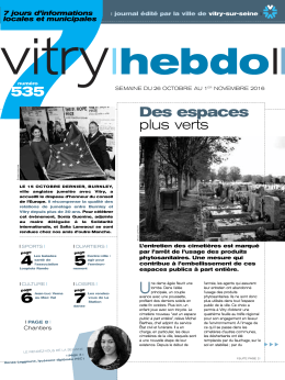Vitry hebdo 535 - Mairie de Vitry-sur