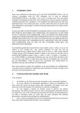 conditions générales