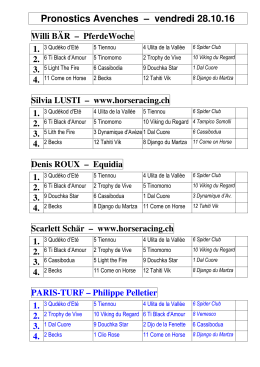 6 Pronos presse - Wett Tipps