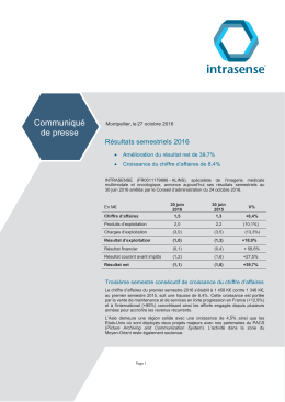 Communiqu&eacute; de presse