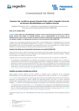 communique de presse