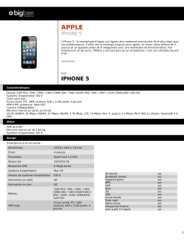 iphone 5 - Intranet Bigben