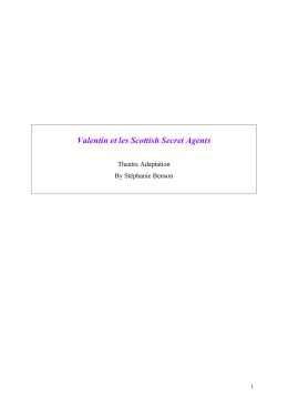 Valentin et les Scottish Secret Agents