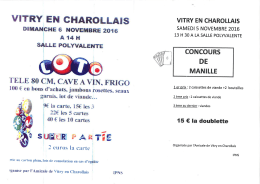 concours de manille et loto - Vitry-en