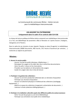 un adjoint du patrimoine