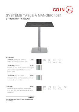 syst&egrave;me table &agrave; manger 40b1