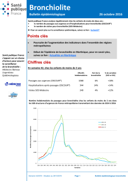 Point au 26 octobre 2016 - InVS