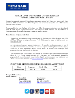 1 NOUVELLE LIGNE BORDEAUX