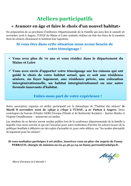 Ateliers participatifs