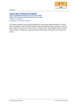 Forum: Aide - Recherche de logiciels