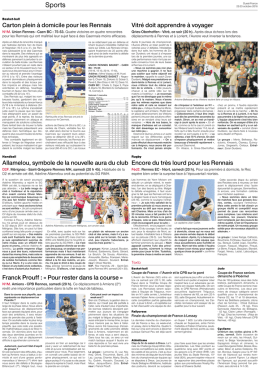Sports - Rennes Basket
