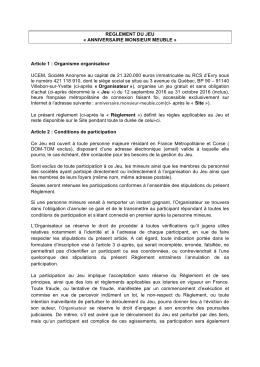 Reglement du jeu anniversaire _ MONSIEUR MEUBLE