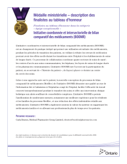 Initiative coordonn&eacute;e et intersectorielle de bilan comparatif des