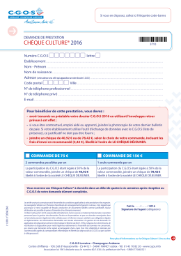 Ch&egrave;ques culture