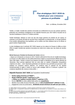 Tarkett_Investor Day 2016_PR_FR_FINAL