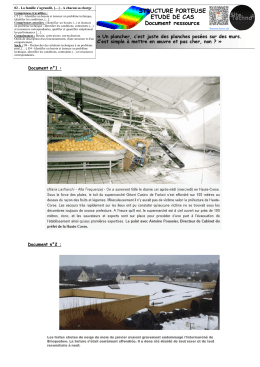 STRUCTURE PORTEUSE ETUDE DE CAS