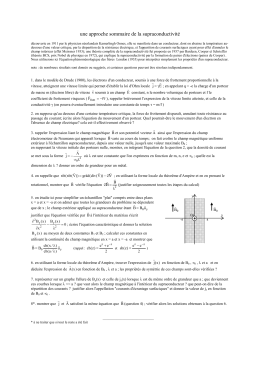 ch3 approche sommaire de la supraconductivité