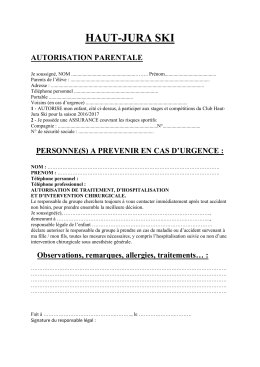 Autorisation parentale