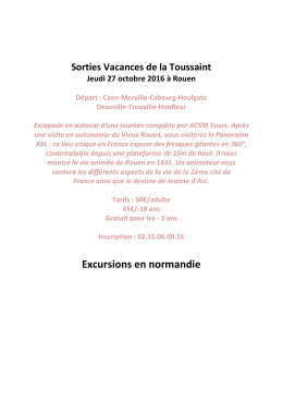 Excursions en normandie - acsm