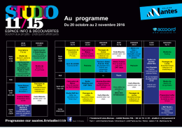 Au programme Th&egrave;me :