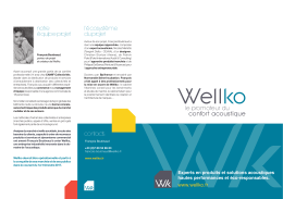 Plaquette de pr&eacute;sentation WELLKO