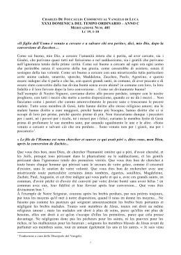 charles de foucauld: commenti al vangelo di luca