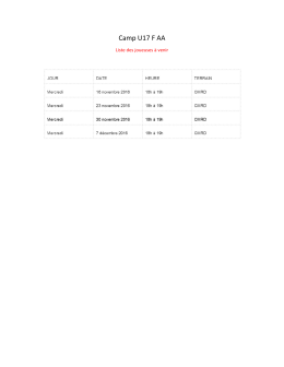 U17F AA - Le Sprint de Sherbrooke