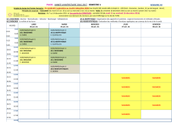 EDT PACES semaine 43 - Faculté de Médecine et des Sciences de