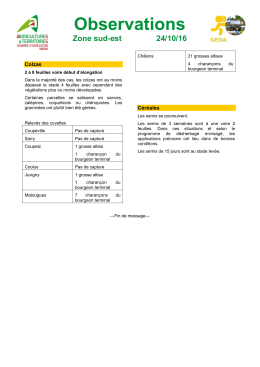 Dernières observations du 24 octobre 2016