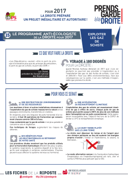 Ce que veut faire la droite Pour vous Ce serait